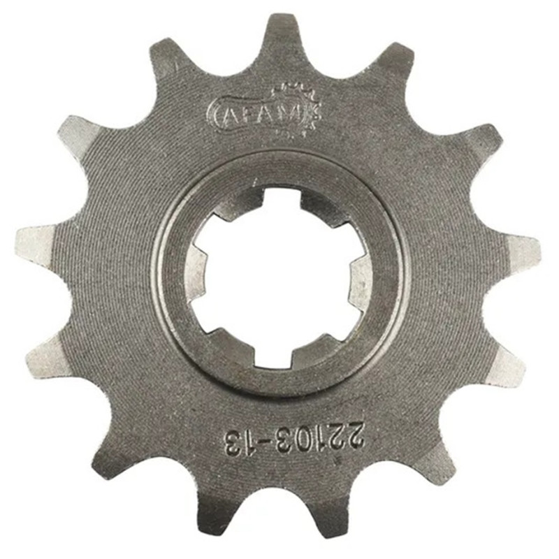 Pignon Acier Afam 13 Dents Pas 420 pour Suzuki 50 RMX / SMX - Réf 22103-13