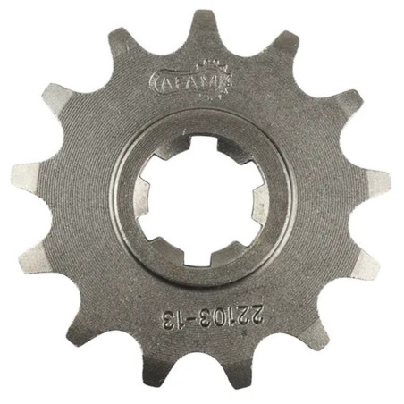 Pignon Acier Afam 13 Dents Pas 420 pour Suzuki 50 RMX / SMX - Réf 22103-13