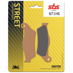 Plaquettes de Frein SBS 671 HS - Métal Fritté