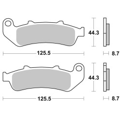 Plaquettes de Frein SBS 685 HS - Métal Fritté