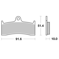 Plaquettes de Frein SBS 729 HS - Métal Fritté