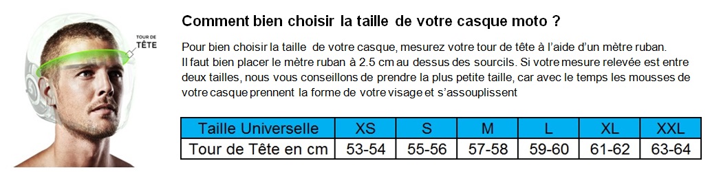 Comment bien choisir la taille de votre casque moto